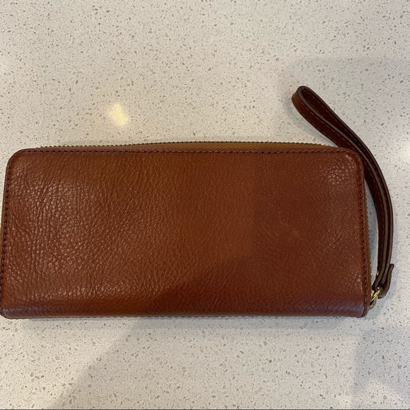 Fossil Madison Zip Clutch Wallet in Brown - Picture 3 of 3